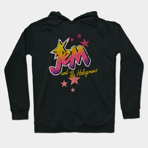 Vintage Jem and the holograms Logo Hoodie by OniSide